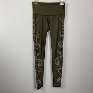 Teeki Seven Crowns Hot Pant Yoga Leggings Pants Women's Size Small